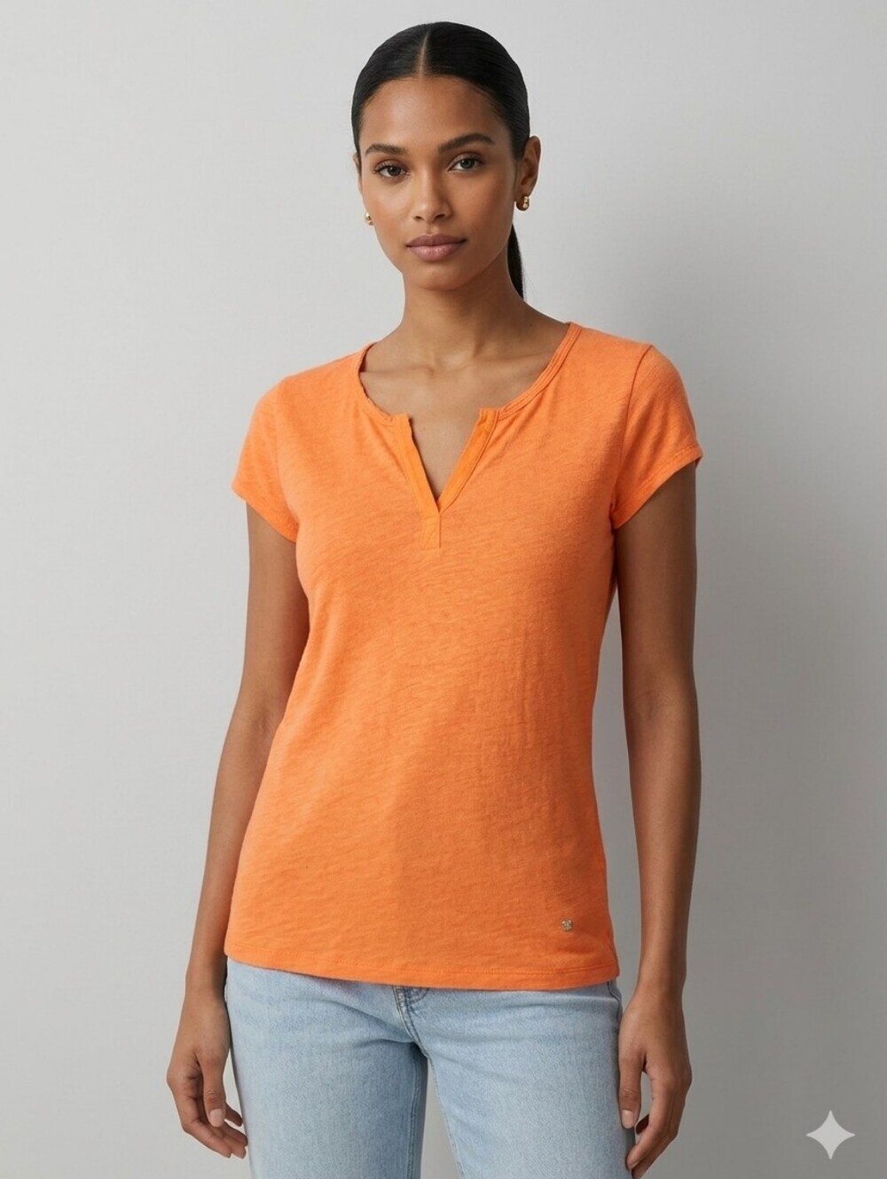MOS MOSH ORANGE SHORT SLEEVE TEE TOP SIZE MEDIUM